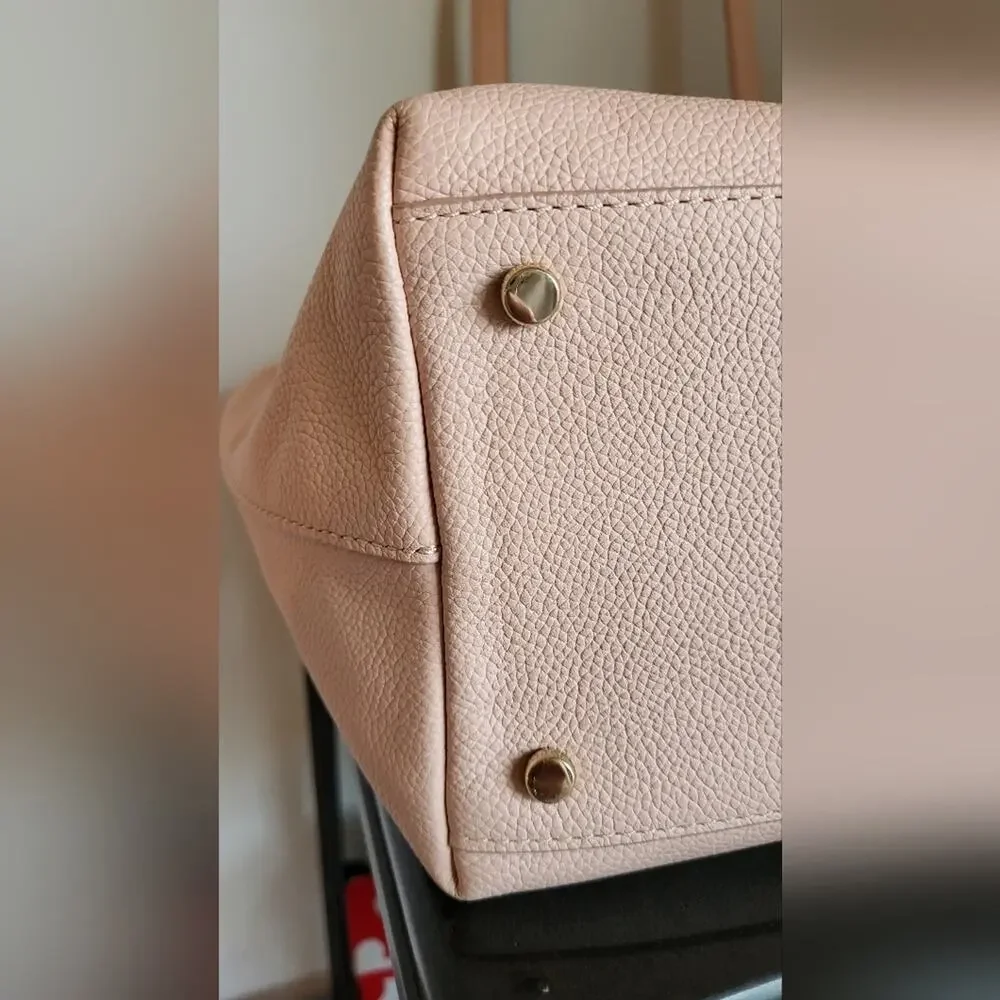 Kate Spade Blush Pink Tote Bag Leather EUC